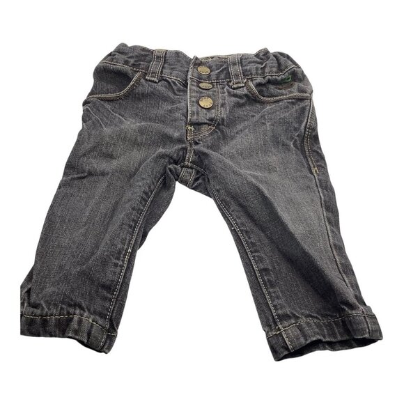 Lot Of 2 DKNY Baby Girl Pants & Jeans 3-6M Adjustable Waist Herringbone & Denim - Picture 9 of 16